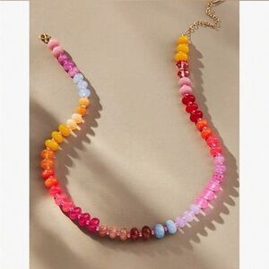 Boho rainbow necklace #1191